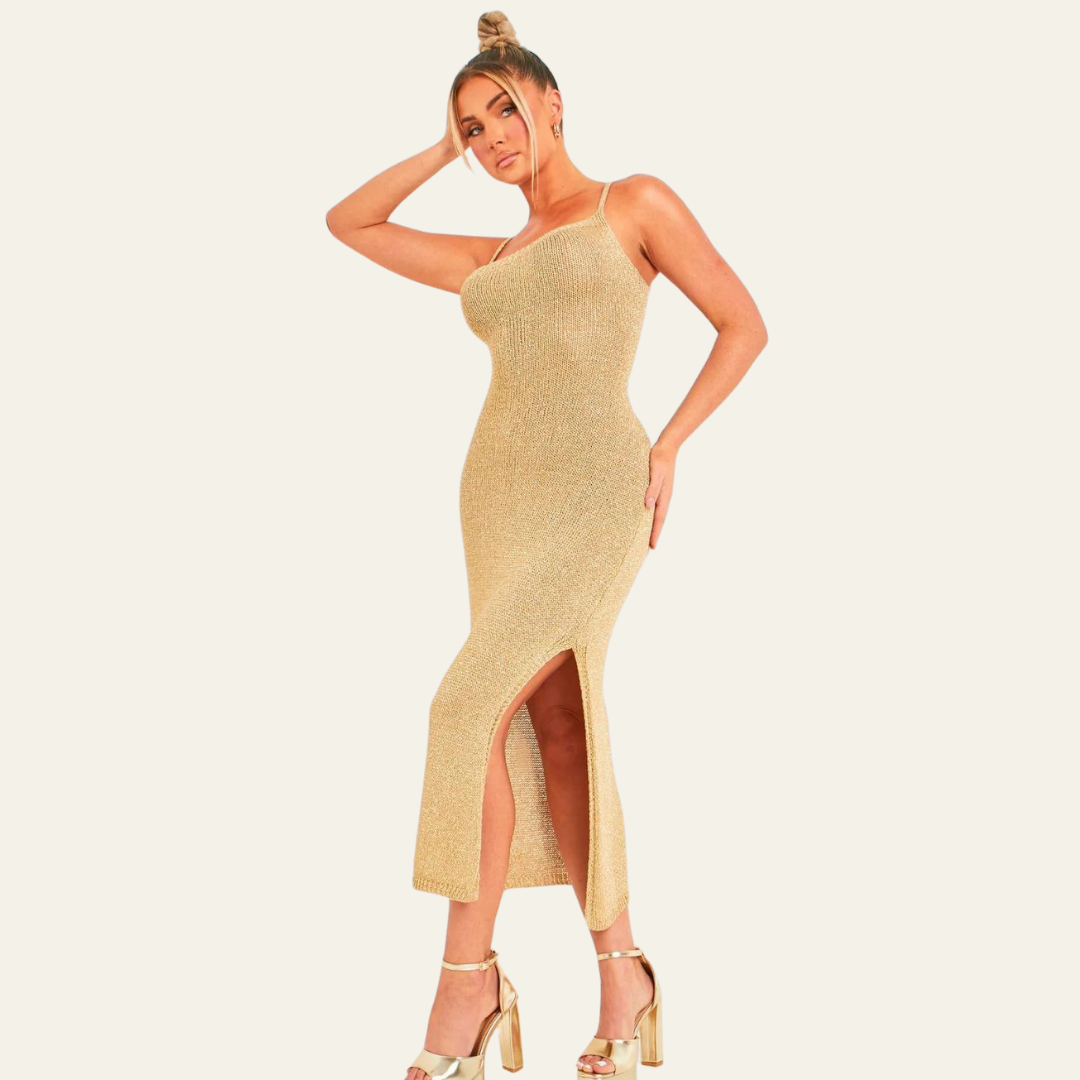 IBIZA GOLD SUMMER DRESS