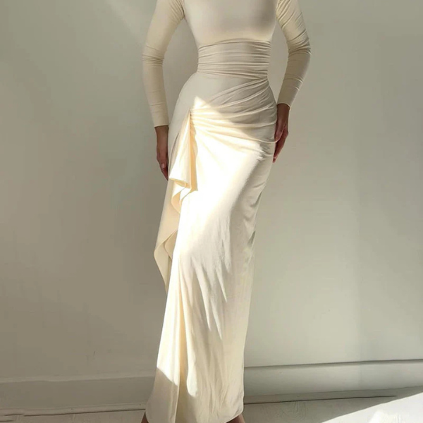 MONACO RUCHED EVENING GOWN