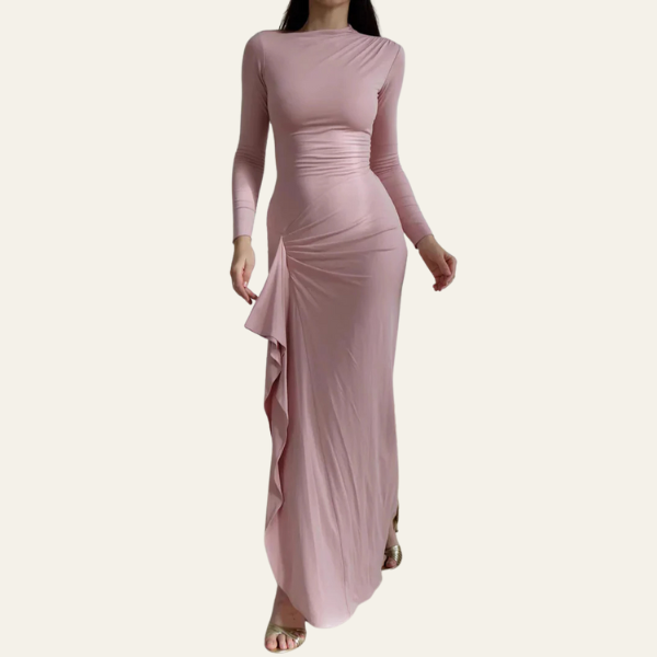 MONACO RUCHED EVENING GOWN