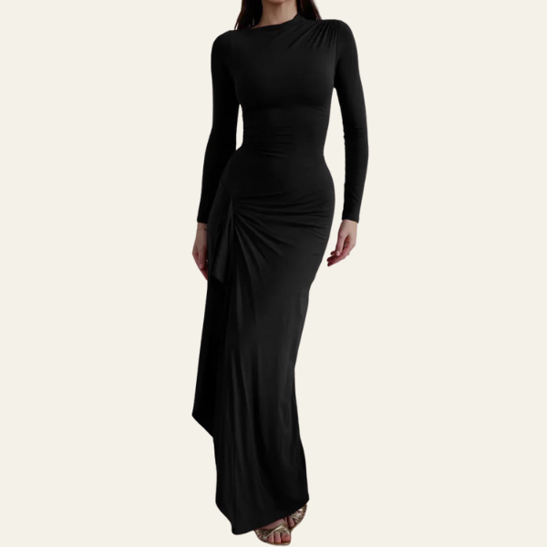 MONACO RUCHED EVENING GOWN