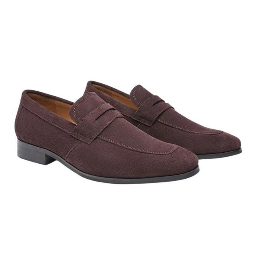 LUXEMBOURG SUEDE STRAP LOAFERS