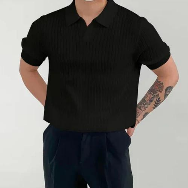 MILAN RIBBED COTTON POLO