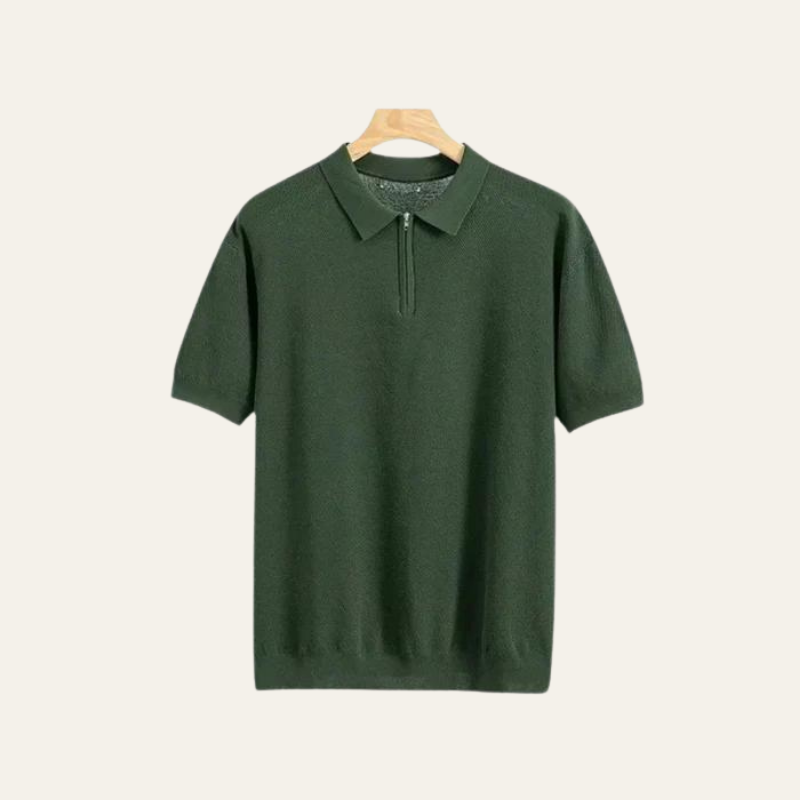 MONTE CARLO ZIP-UP POLO