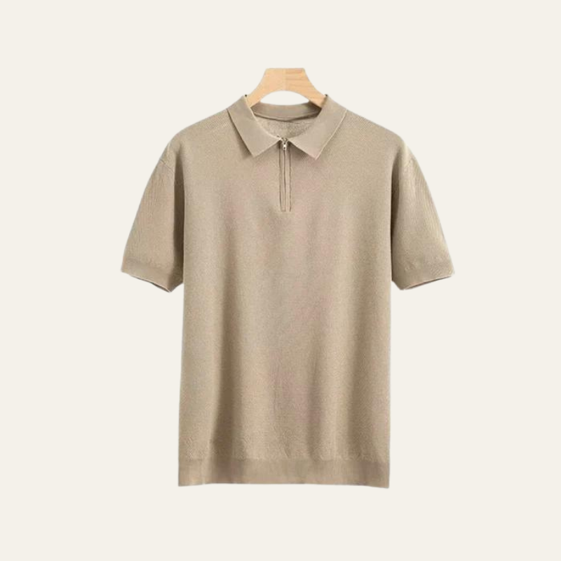 MONTE CARLO ZIP-UP POLO